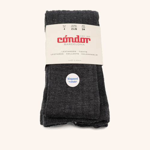 bisgaard x Cóndor merino wool rib tights marengo