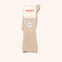 bisgaard x Cóndor cotton rib knee high socks turron
