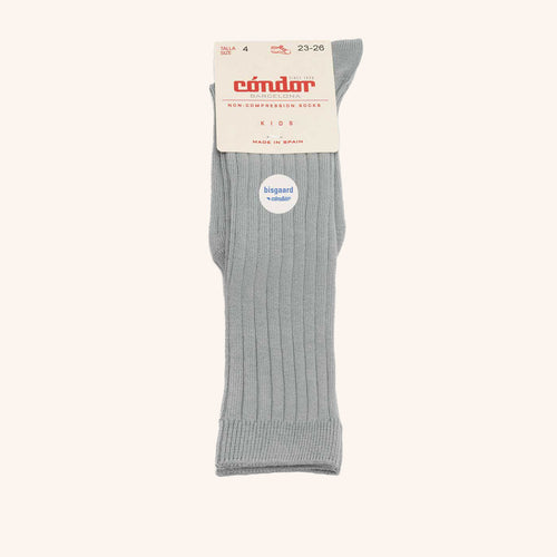 bisgaard x Cóndor cotton rib knee high socks dry green