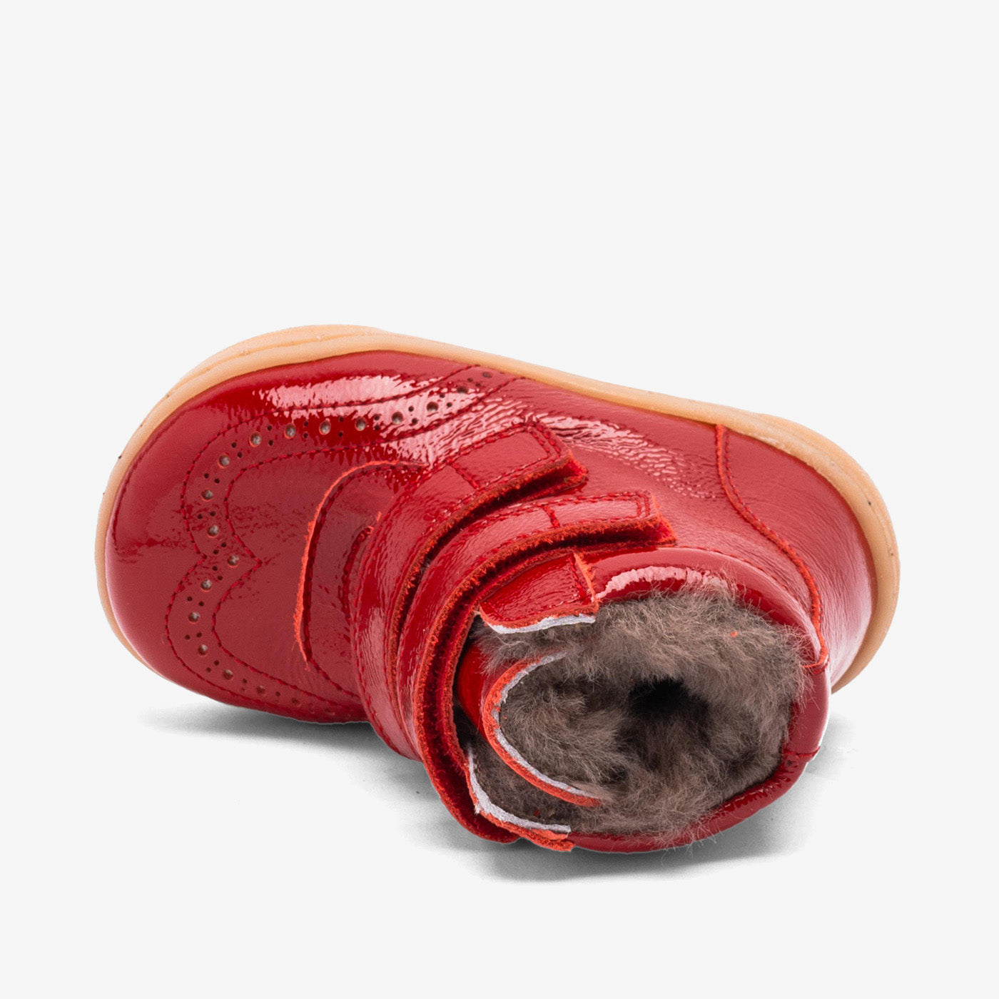 bisgaard barefoot philine lamb red patent