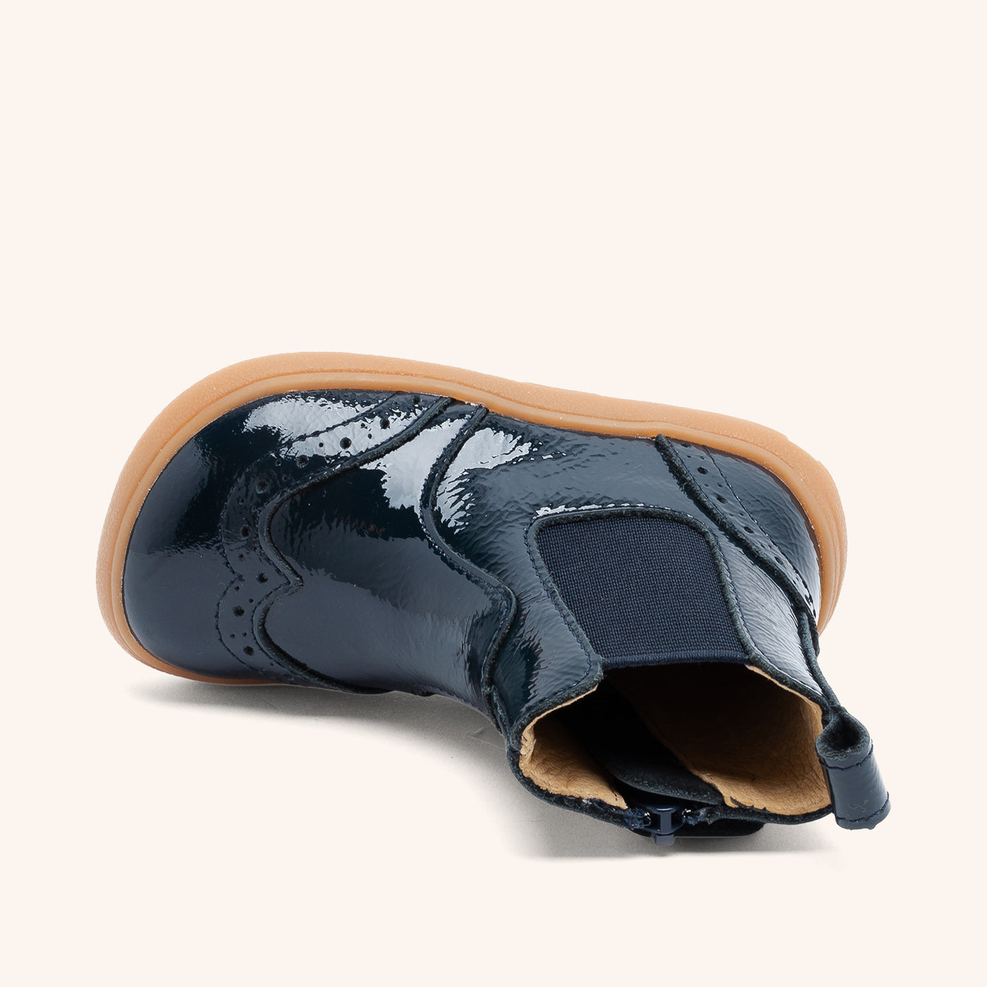 bisgaard barefoot katie navy patent 