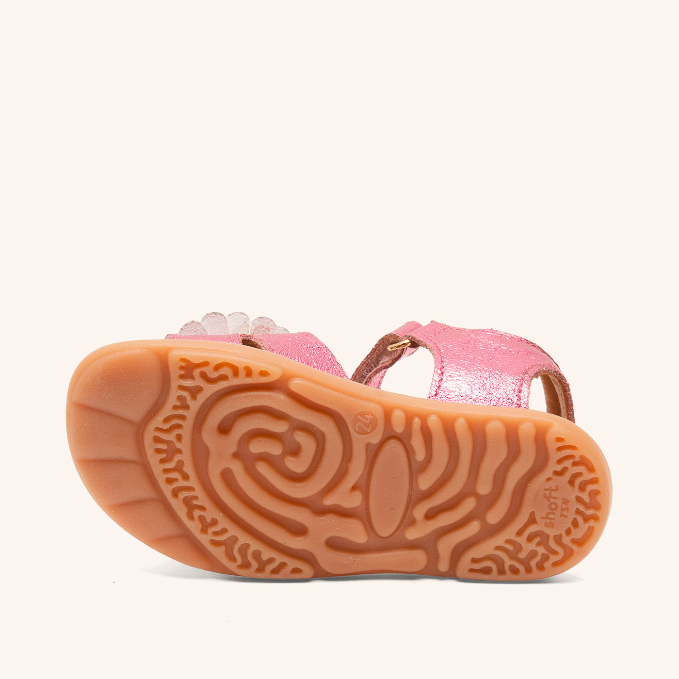 bisgaard barefoot oya pink metallic
